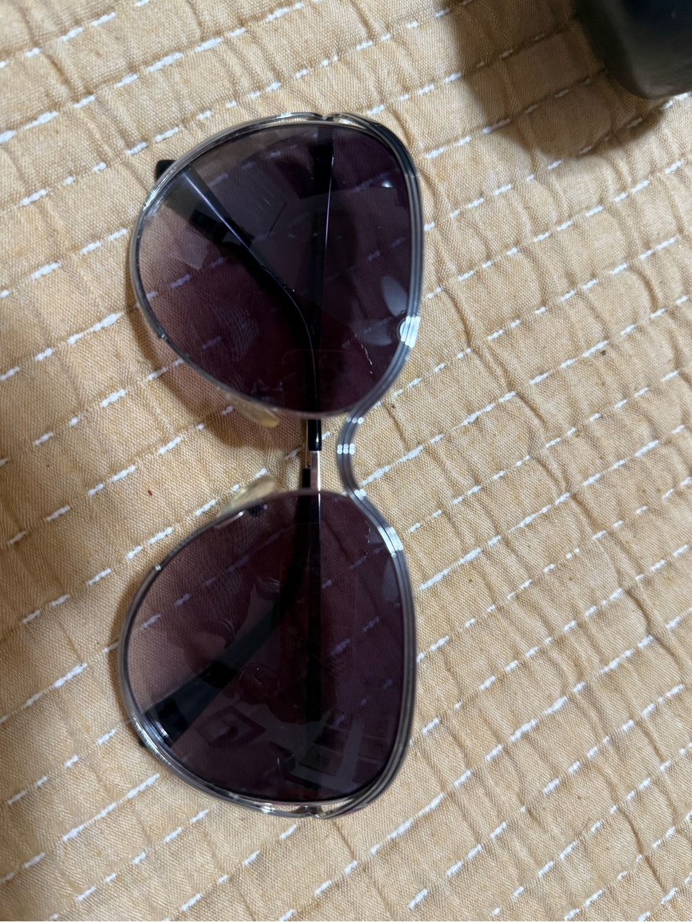 Balmain Clear Frame Sunglasses with Dark Smoke Lenses